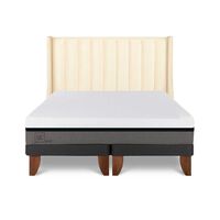 Cama Europea CIC Base Dividida King Balance + Respaldo Panaro