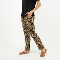 Pantalón Mujer Portman Club Animal, Navy, Negro, Negro-Prin