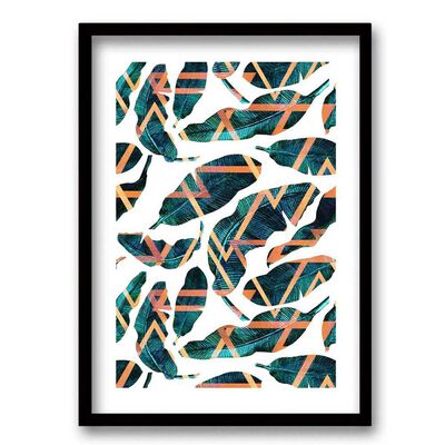 Cuadro Decorativo Retela Feather Gold 70 x 50 cm