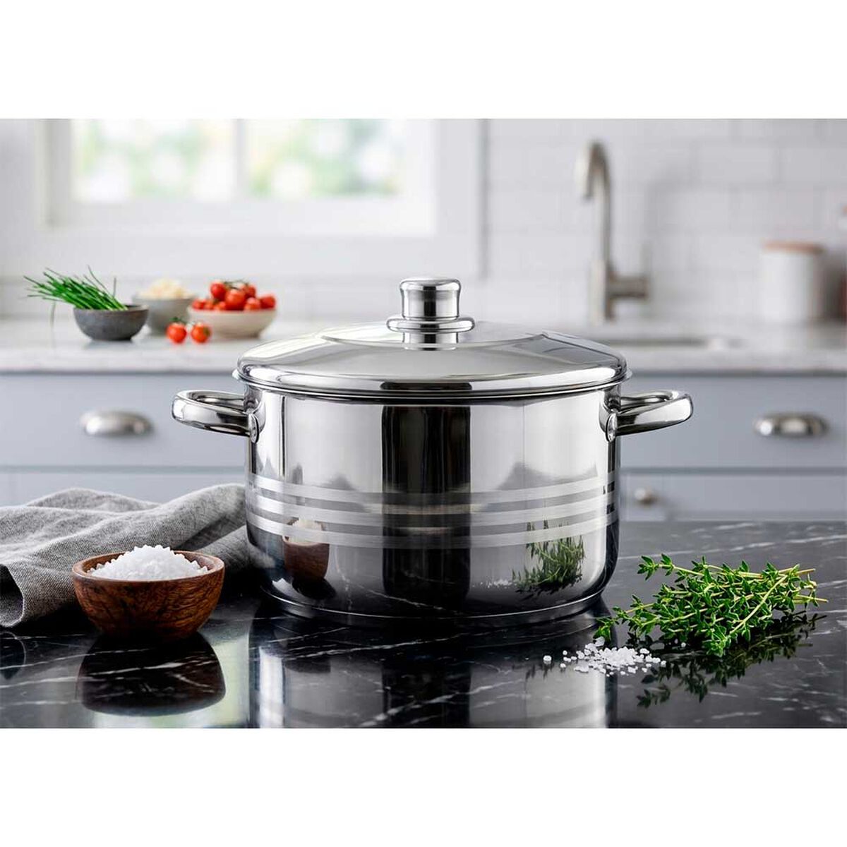 Cacerola Vitta Acero Inox. Alta Oslo 15Lt. 32cm