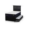 Cama Nido CIC 1,5 Plazas Premium + Respaldo Torino Negro