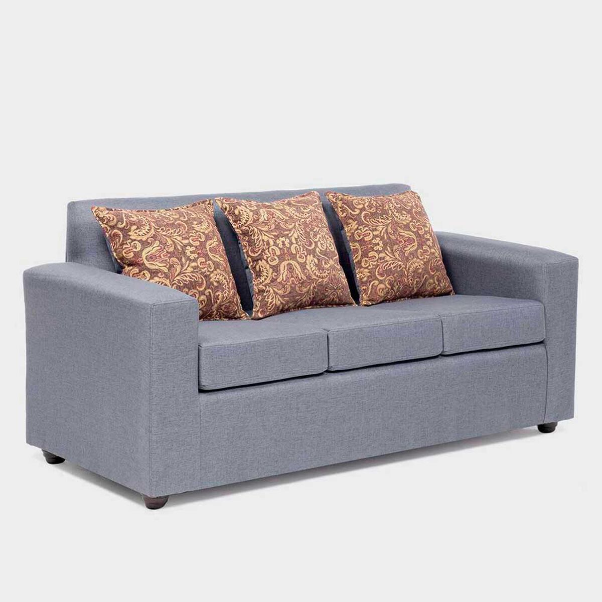 Juego de Living Almore Paris Sof&aacute; 3 Cuerpos + Dos Sillones 1 Cuerpo Gris