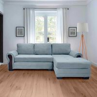 Sofá Seccional Living Factory Oregon 4 Cuerpos Gris