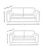 Juego de Living Latam Home Ancona 3 Cuerpos + Sofá 2 Cuerpos Rojo