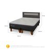 Cama Europea CIC Base Dividida 2 Plazas Hybrid Plus Infinity + Respaldo Munich