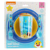 Set 5 Piezas Vajilla Infantil Baby Shark Celeste
