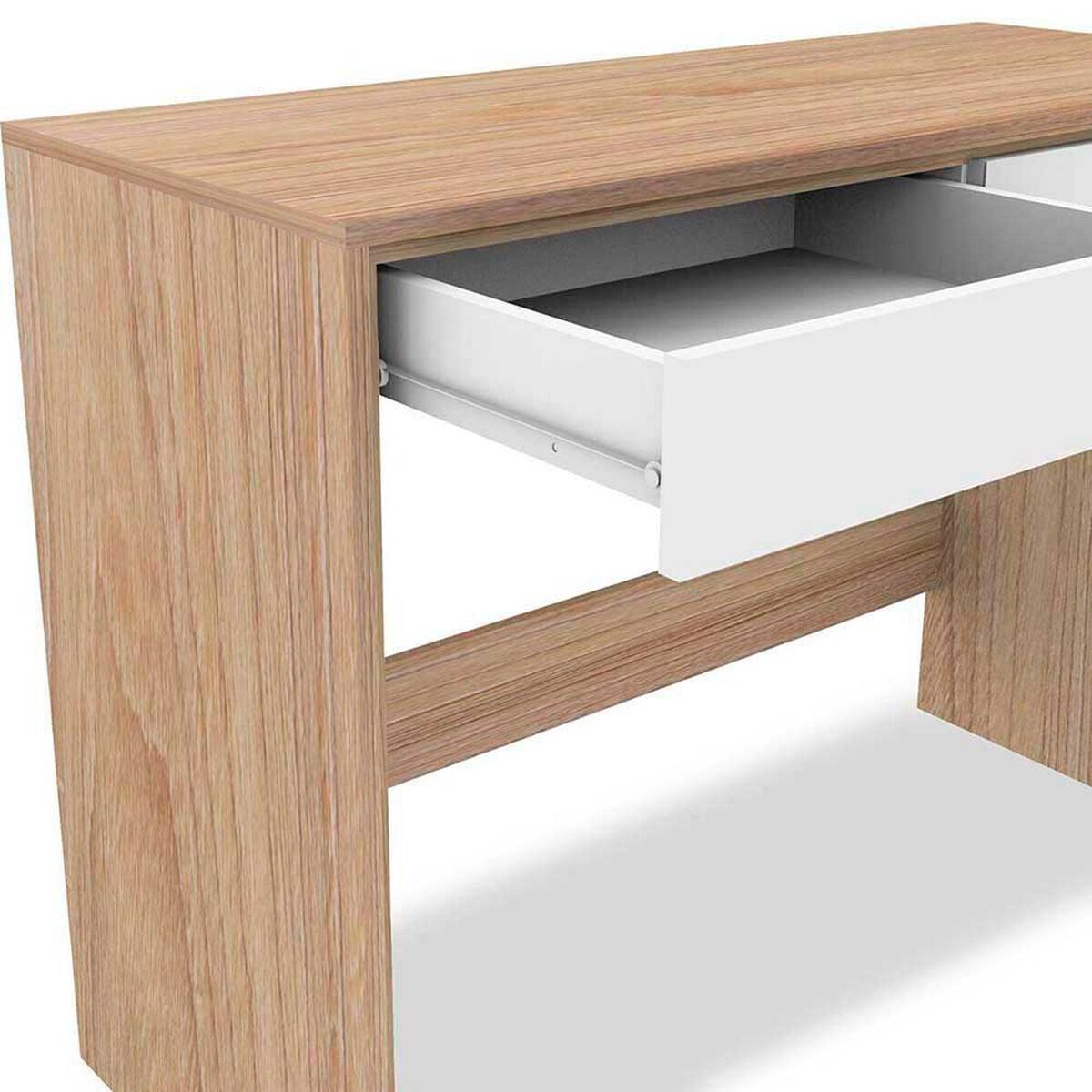 Escritorio CIC Roma Olmo Blanco 2 Cajones