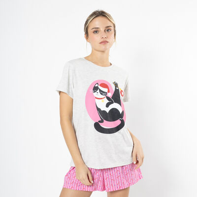 Pijama Polera+Short Mujer Icono