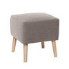 Pouf Latam Home Burdeos Lino Gris Claro