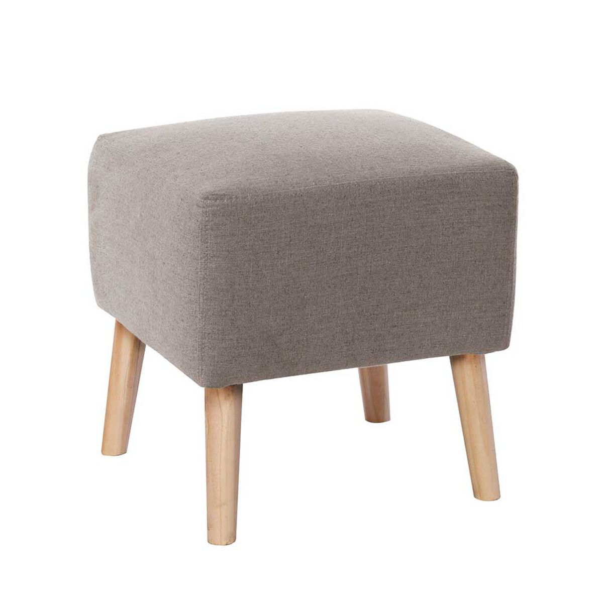 Pouf Latam Home Burdeos Lino Gris Claro