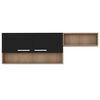 Mueble de Cocina Aereo Vekkahome Madri 2 Puertas Negro Café