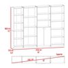 3 Estantes + Estante 2 Puertas TuHome Home Blanco