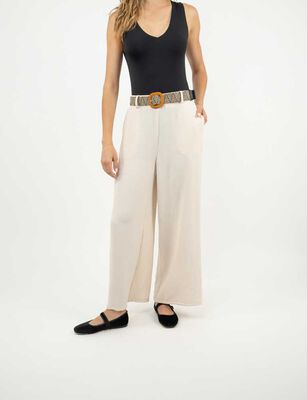 Imagen 1 del producto Pantalón Mujer Zibel Beige, Negro