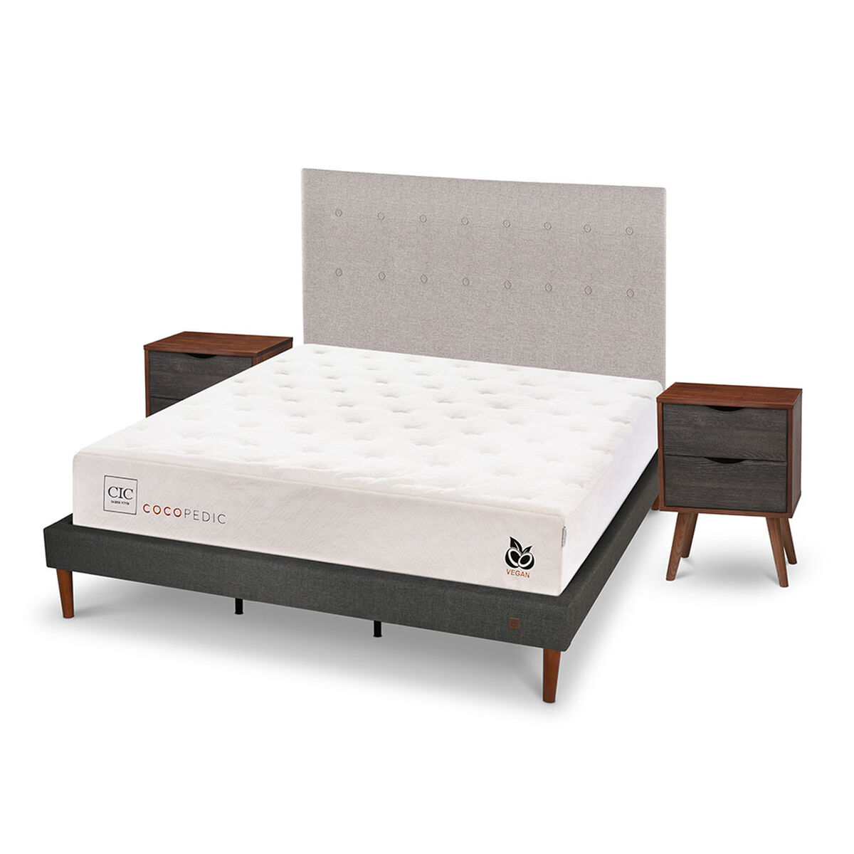 Cama Europea CIC Base Normal King Cocopedic