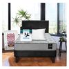 Cama Europea Latam Home 1,5 Plazas Cannon Negro