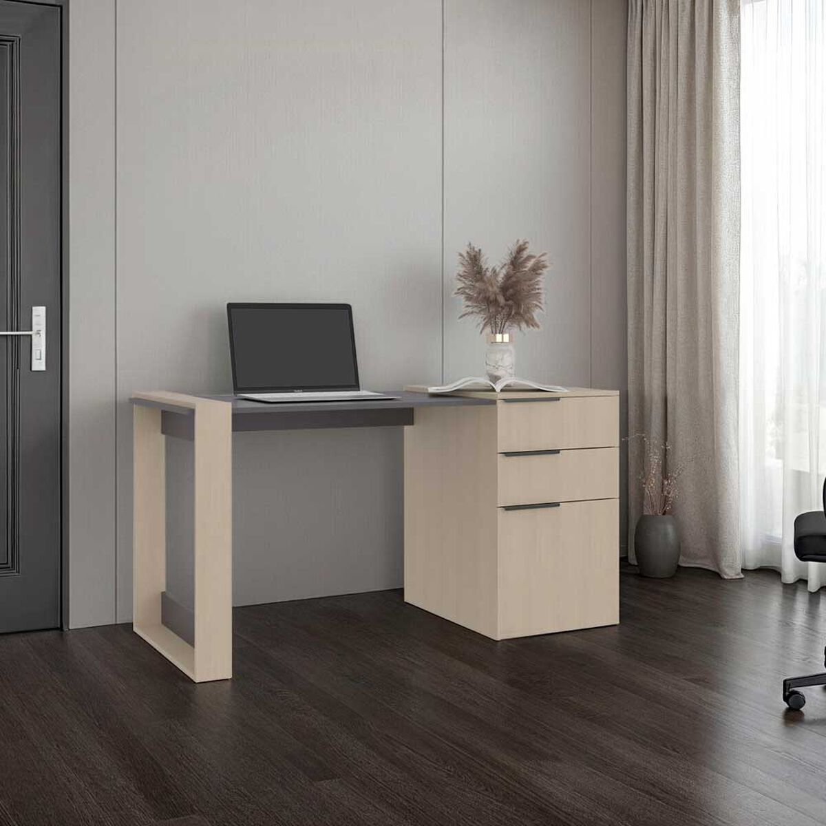 Escritorio Tuhome Office Cartagena Plomo