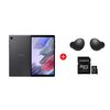 Combo Tablet Samsung SM-T220 Galaxy Tab A7 Lite Octa Core 3GB 32GB 8,7" Gris + Audífonos Bluetooth Samsung Galaxy Buds2 Graphite + Tarjeta Micro SD Kingston Canvas Select Plus 128GB