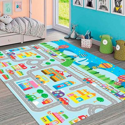 Imagen 2 del producto Alfombra Infantil Idetex City 133 x 100 cm. Multicolor