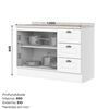Combo Cocina Mueble A&eacute;reo + Base Home Mobili Americana 120 cm Blanco