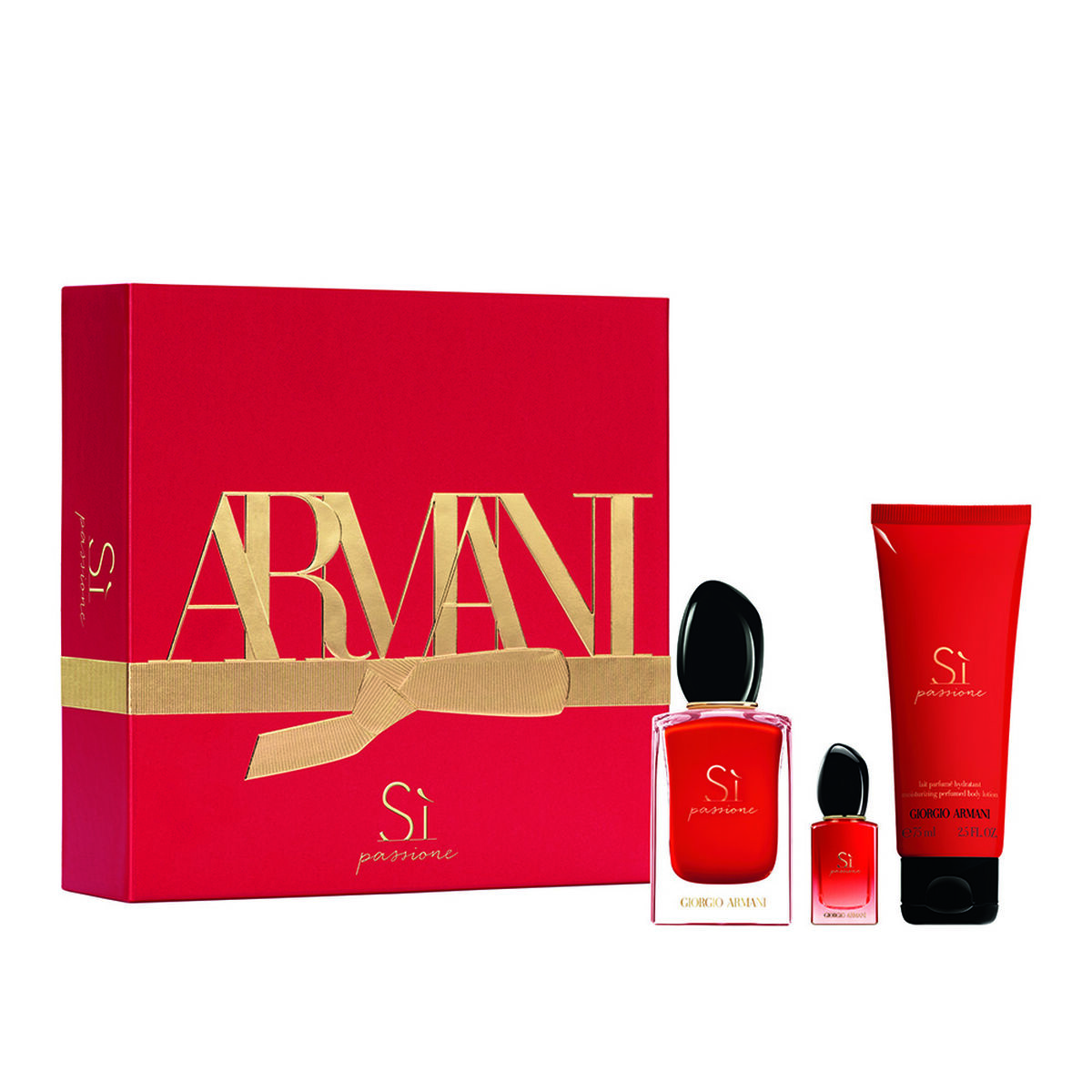 Set Perfume Giorgio Armani Si Passione EDP 50 ml + Si Passione Mini EDP 7 ml + Loción 75 ml