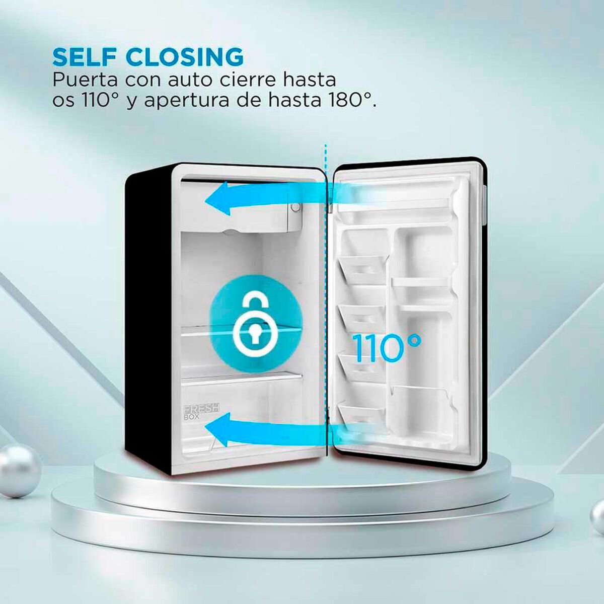 Minibar Midea MDRD142FGE30 93 lts. Negro