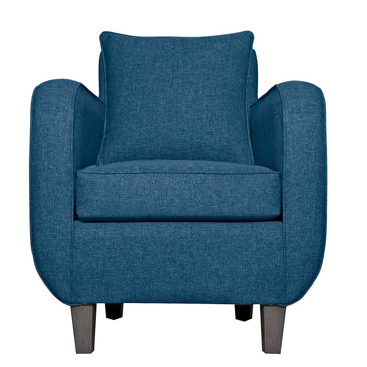 Juego de Living Ruzam Mobel Cronos Sof&aacute; 3 Cuerpos + Dos Sillones 1 Cuerpo Lino Azul