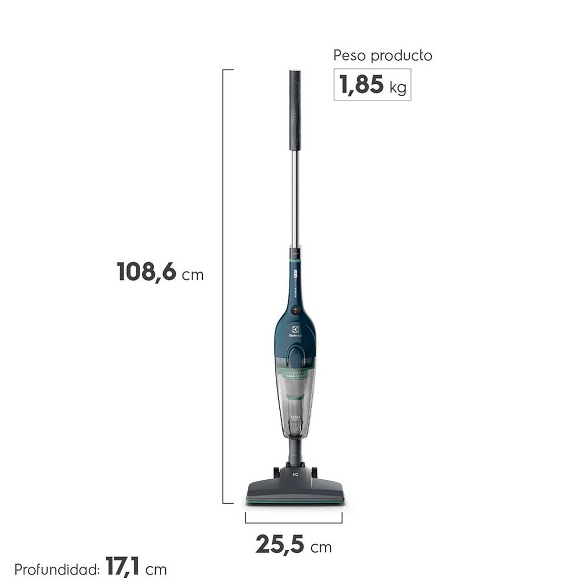 Aspiradora Vertical Electrolux Super Speed Plus Stk14 Azul