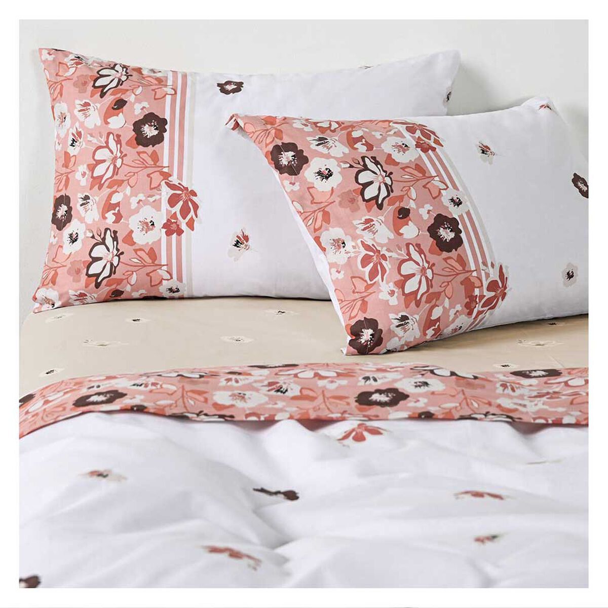 Cama Europea Latam Home 1,5 Plazas Cannon Palo Rosa