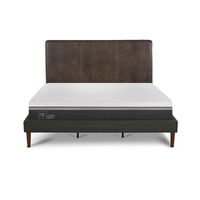 Cama Europea CIC King Ortopedic Advance + Respaldo Baker