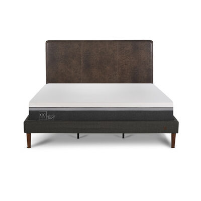 Cama Europea CIC King Ortopedic Advance + Respaldo Baker