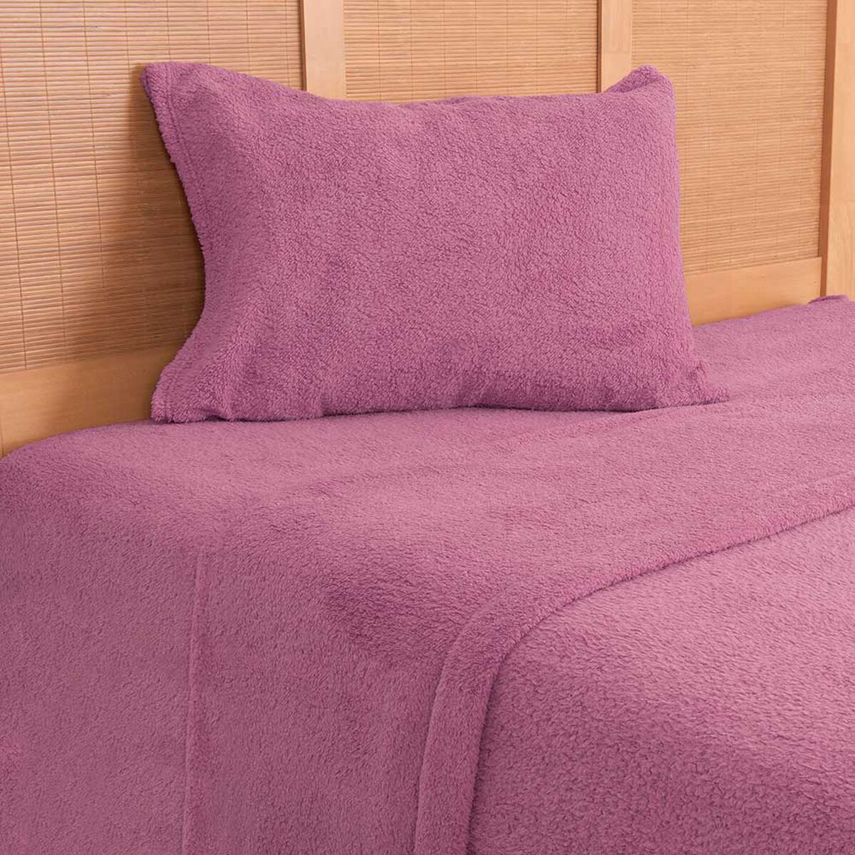 Juego de Sábanas Mashini 1,5 Plazas Liso Violeta