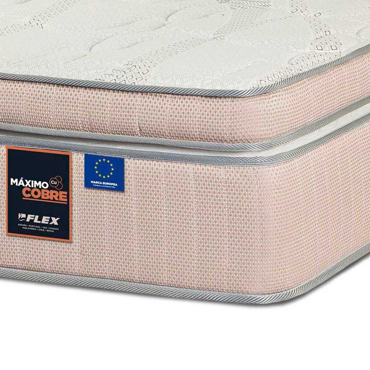 Colch&oacute;n Flex 1,5 Plazas M&aacute;ximo Cobre