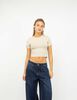 Polera Crop Manga Corta Mujer Icono