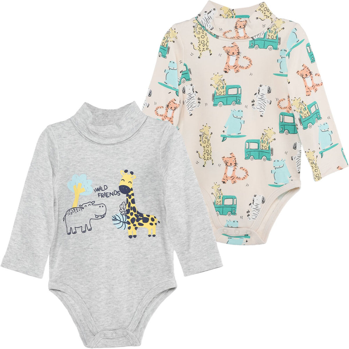 Pack 2 Unidades Bodys Beatles de Algodón Bebo Chess Baby