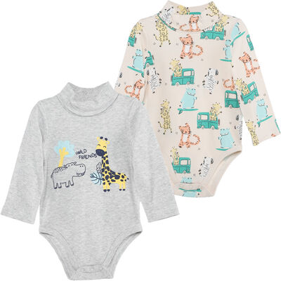 Pack 2 Unidades Bodys Beatles de Algodón Bebo Chess Baby