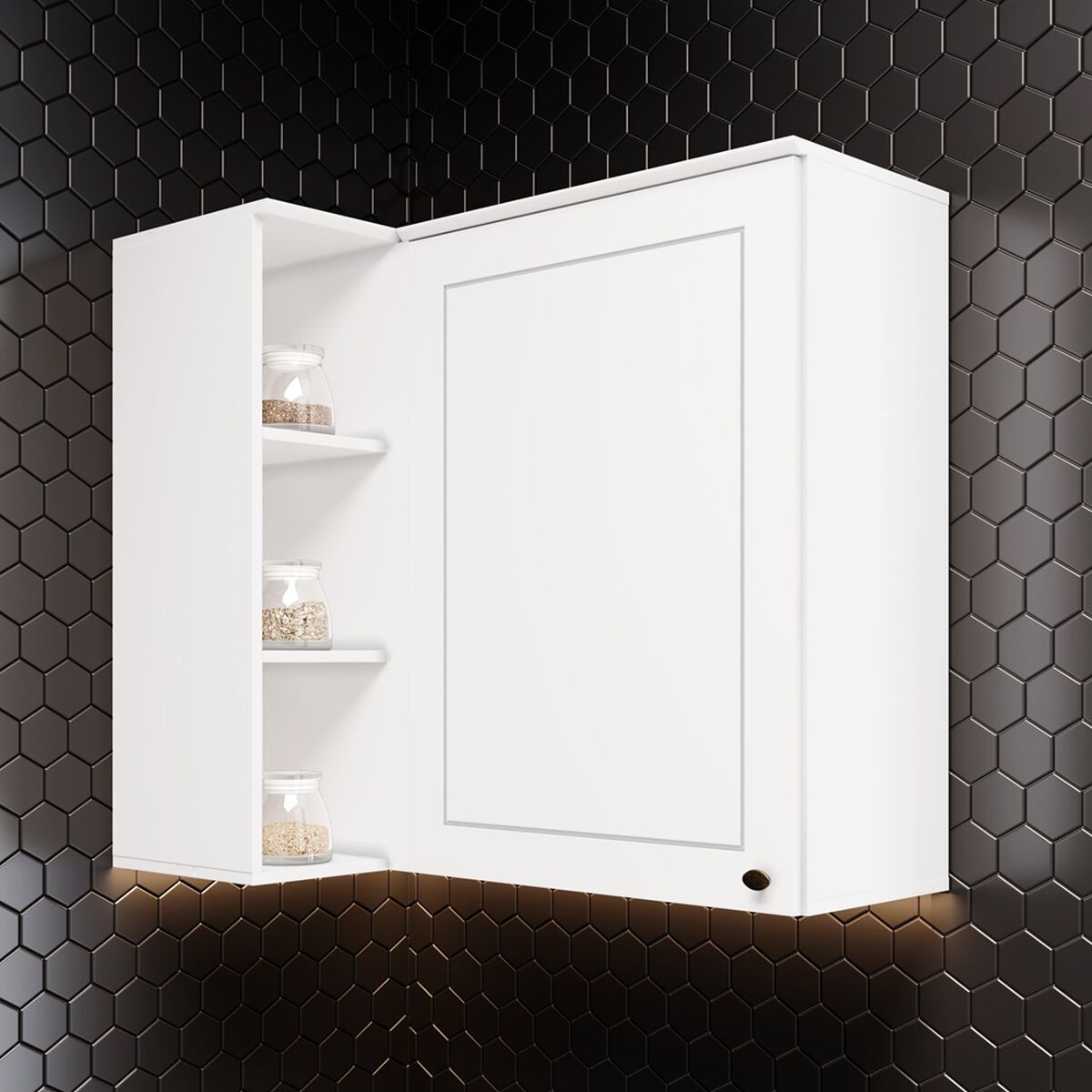 Mueble de Cocina Aereo Home Mobili Tulum 1 Puerta Blanco