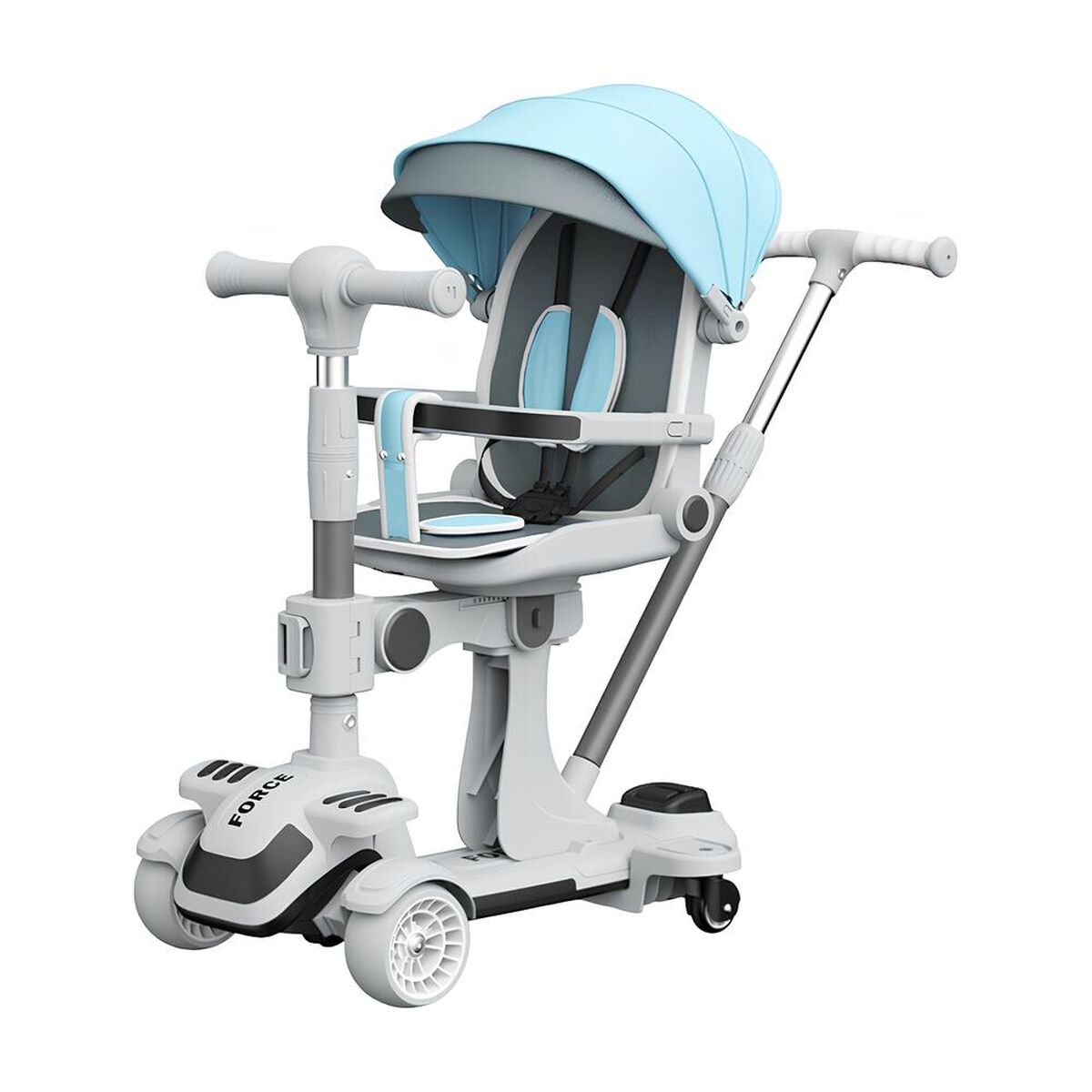 Triciclo Scooter 2 en 1 LuBabycas Azul LuBabycas