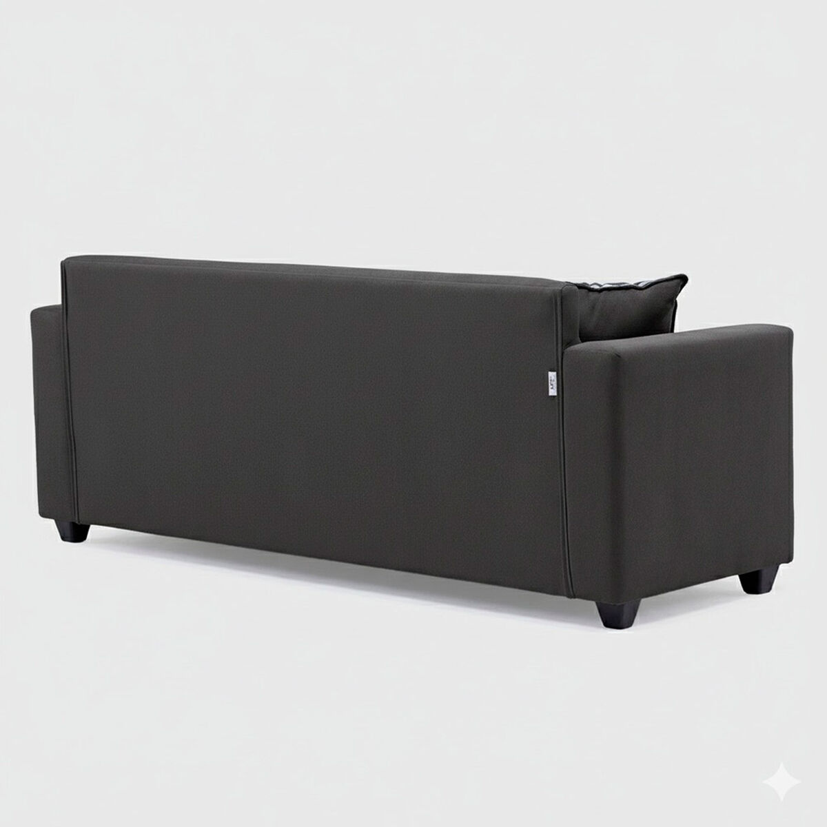 Seccional Muebles MPR Jazmin 3-1 Velvet Gris Oscuro