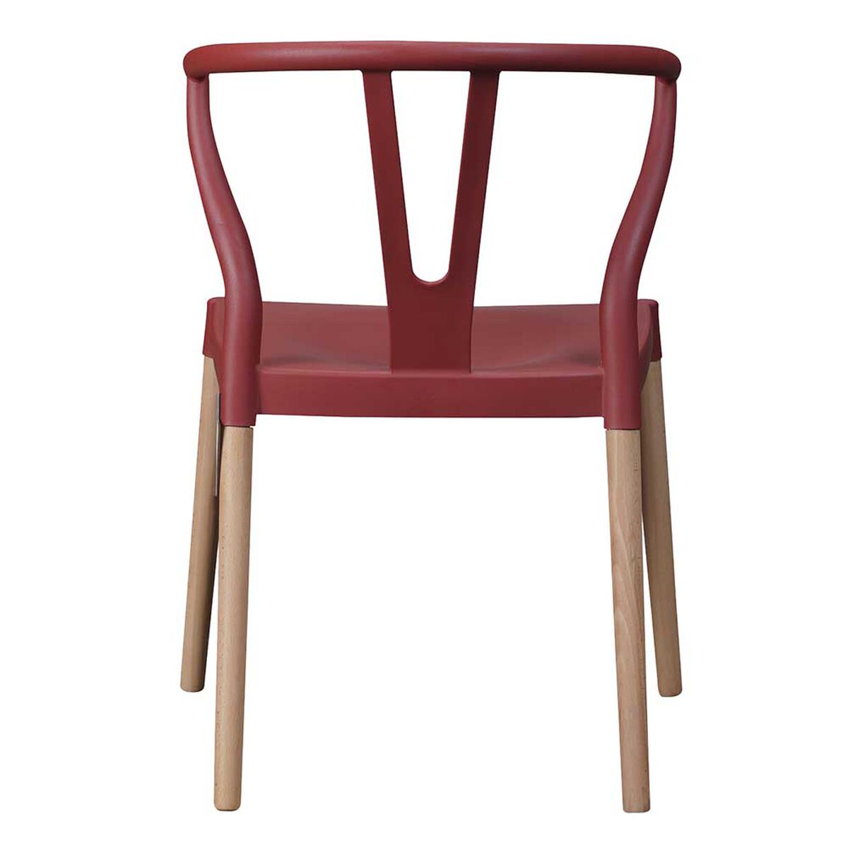 Silla Vincenzi Wishbone Rojo