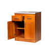 Base de Cocina Muebles Hema Berl&iacute;n 2 Puertas 2 Cajones Nogal