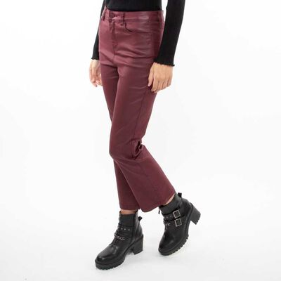 Pantalón Flare Ecocuero Mujer Fiorucci