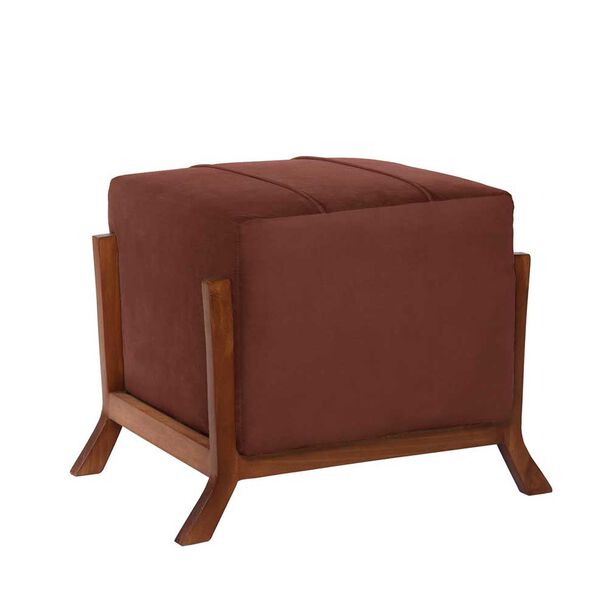 Pouf Latam Home Marsella Tela Velvet Chocolate