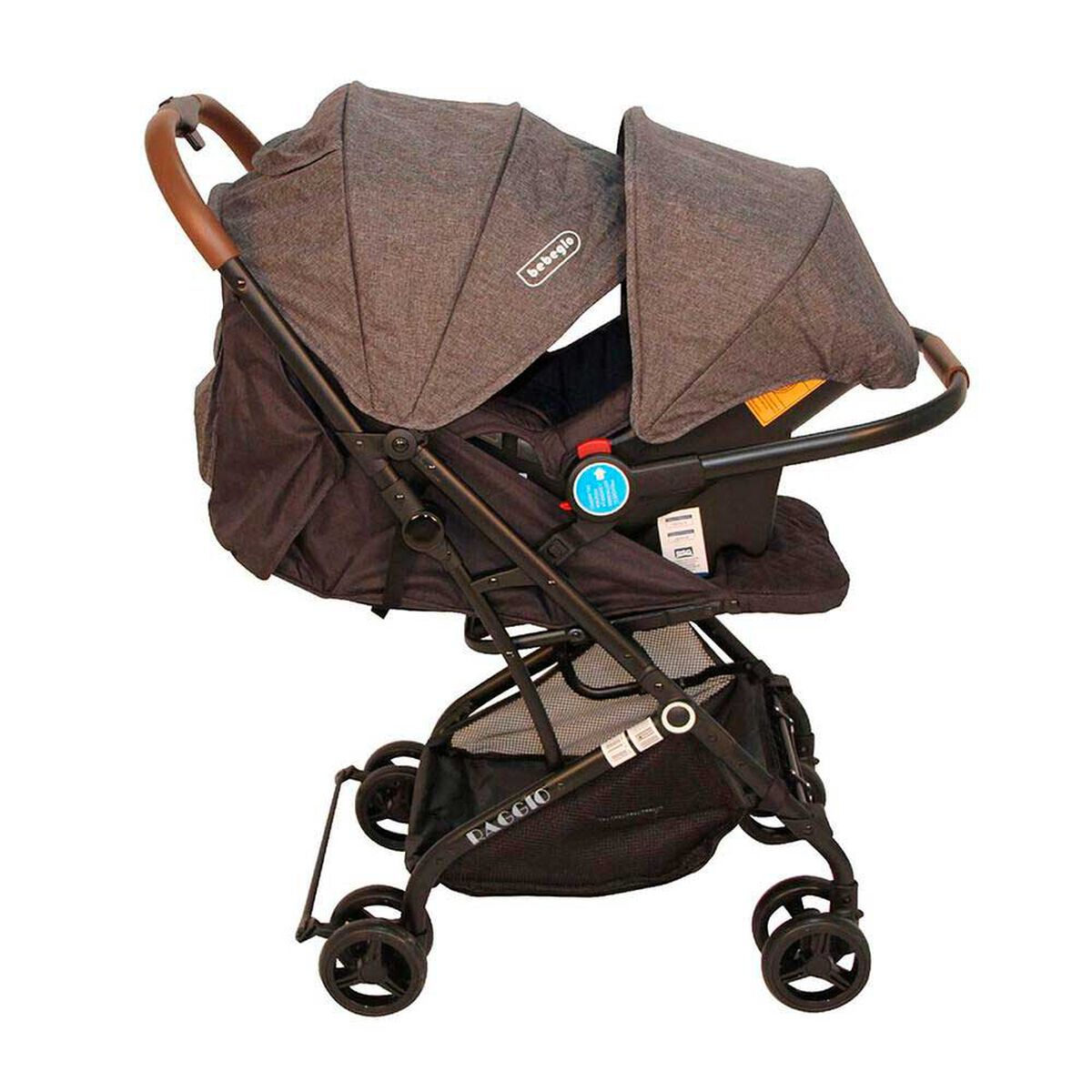 Coche Travel SystemCompacto Gris