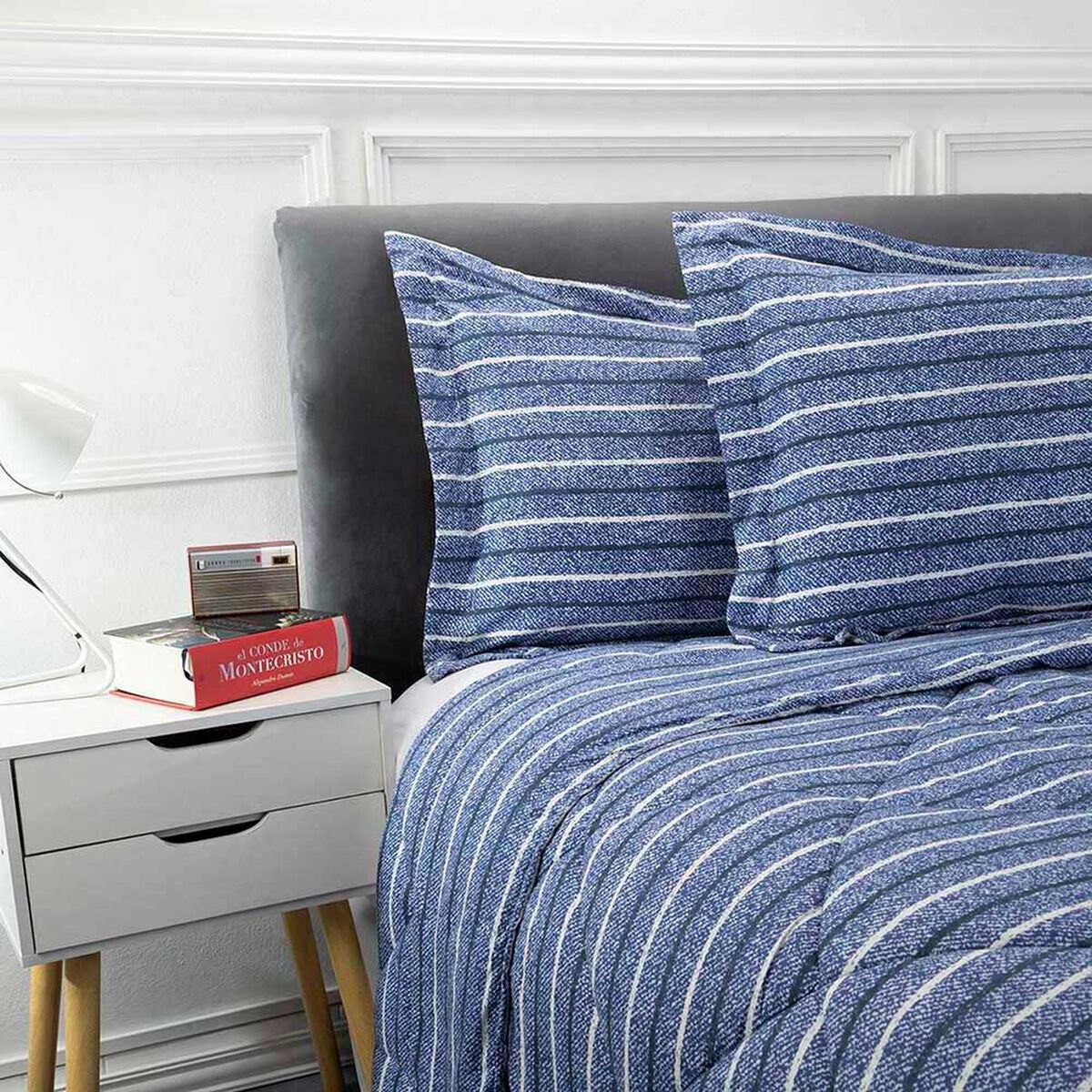 Plum&oacute;n Estampado Casanova 2 Plazas Jersey