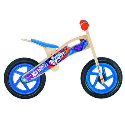 Bicicleta Infantil Bianchi Madera Hotwheels Azul