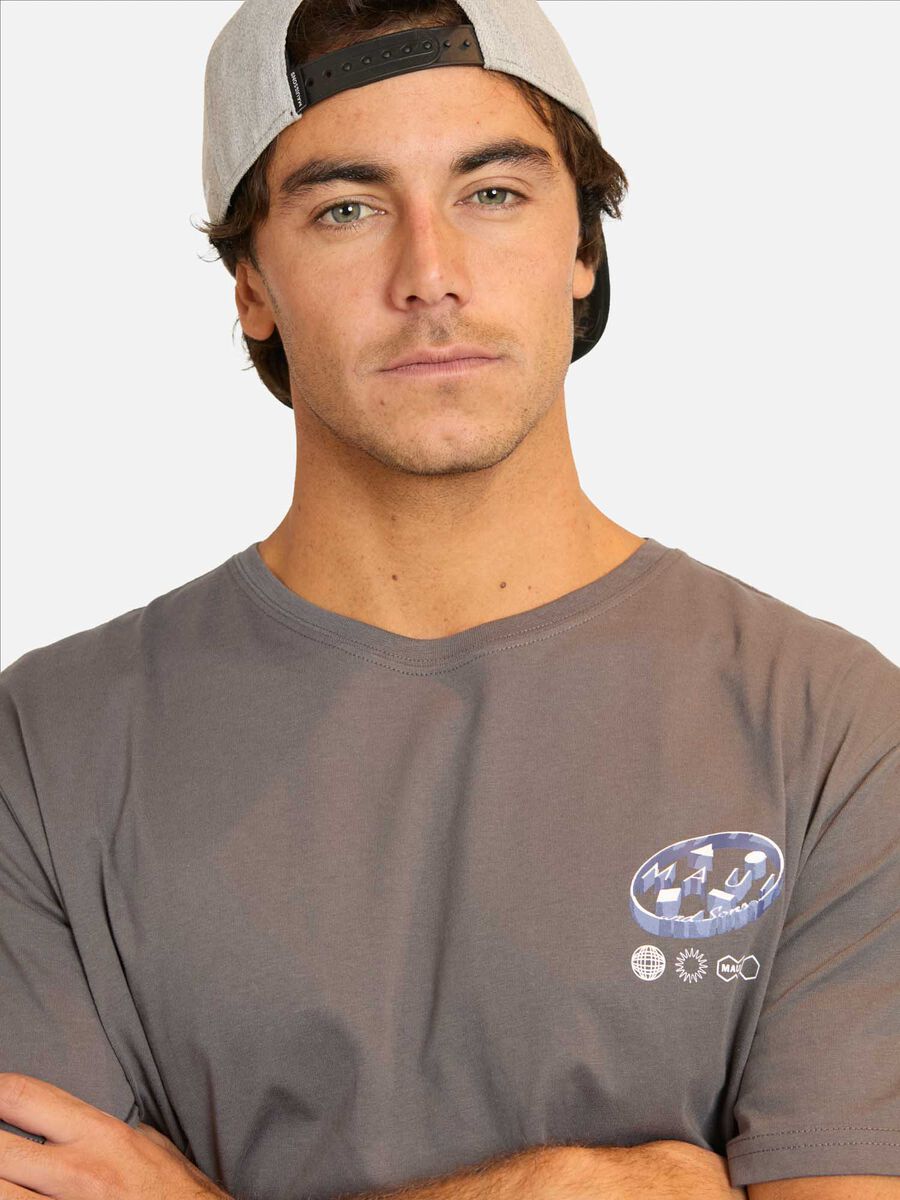 Polera Con Estampado Manga Corta Hombre Maui And Sons