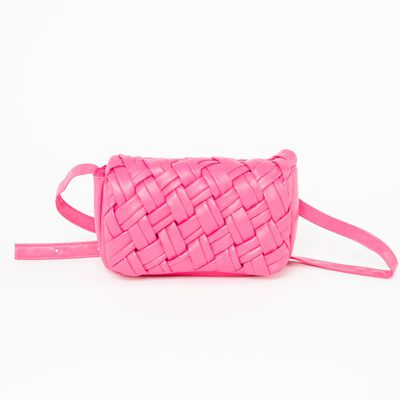 Bolso Cross Ecocuero Fucsia Fiorucci