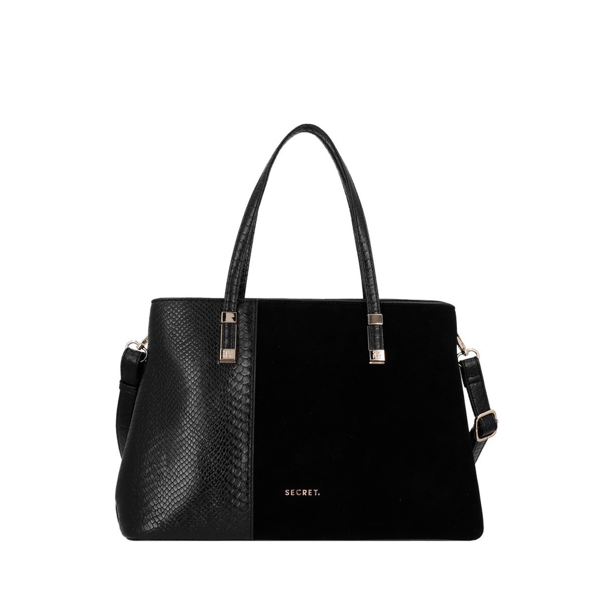 Cartera Tote Secret Zagreb SC7 Mediana Negro