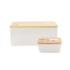 Pack Simplit Mantequillero + Cuchillo + Panera Metálica Blanco