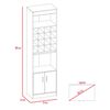 Combo Rack TV65  + Mesa de Arrimo TuHome Nomik Blanco Rovere